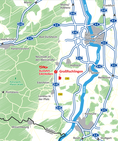 So kommen Sie zu Gutting PFALZNUDEL